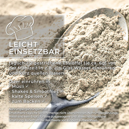 Organic Acacia Fiber Powder 400 g – E414 Gum Arabic Type 4918 | 90% fiber, soluble &amp; tasteless | vegan, gluten-free, non-GMO | Made in Germany - DE-ÖKO-037 | GreatVita