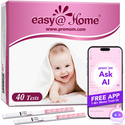 Easy@Home 40 x Pregnancy Test Early Test 10 mIU/ml - Sensitive Pregnancy Test - Early Pregnancy Test Strips with Highest Accuracy | Reliable Ultra Early Pregnancy Test