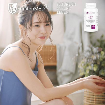 FürstenMED® MSM + OPC Capsules High-dose with 1710mg MSM powder + 180mg OPC &amp; Vitamin C (from Acerola) per daily dose - 120 Capsules, Vegan, Laboratory-tested &amp; No additives