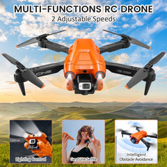 Mingfuxin Foldable Drone with Camera for Beginners, RC Quadcopter Drone with App WIFI FPV Live Video, Altitude Hold, Headless Mode, One-Key Takeoff and Landing for Adults and Kids