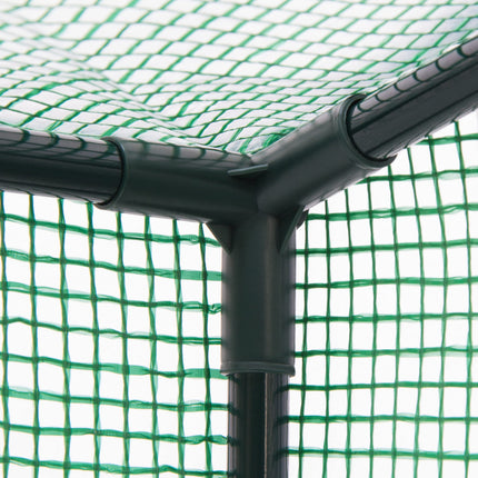 Relaxdays greenhouse for tomatoes 150 x 100 x 50 cm HxWxD, pitched roof plastic greenhouse with PE mesh film, green