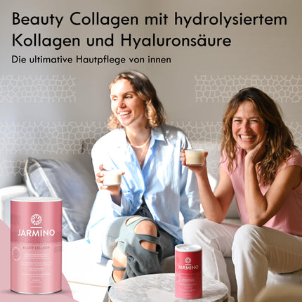 JARMINO Collagen Peptides with Hyaluronic Acid - Collagen Powder with Vitamin C, Biotin, Zinc | Collagen Hydrolysate, Collagen Powder for Radiant Skin, Healthy Hair, and Strong Nails | 450g