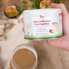 for you intestinal flora complex passion fruit - intestinal treatment with 11 bacterial strains, 22 billion germs per serving &amp; 2 types of fiber: resistant dextrin from corn &amp; acacia fiber - no additives