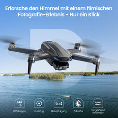 DEERC EIS 4K Camera Drone with 2-Axis Gimbal for Adults, D65 RC Drones Under 249g, GPS Follow Me, 26 Min. Long Flight Time, 5G Image Transmission, Smart Return, Professional Complete Set for Beginners, C0
