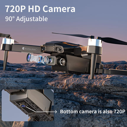 Dual Cameras Drone, Foldable FPV Drone with Modular Battery