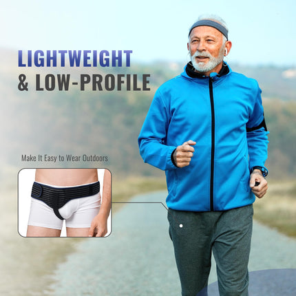 HEERTEEAJ Inguinal Hernia Belt for Men &amp; Women | Left or Right Side | Hernia Belt for Men | Inguinal Hernia Support Band | Adjustable