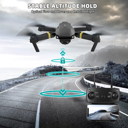 Drone with 1080P Camera, Beginner RC Quadcopter Drone for Kids, FPV Mini Drone, Altitude Hold, One-Key Takeoff/Landing, 3D Flip. Gifts for Girls/Boys (Dark-011)