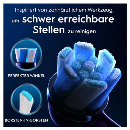 Oral-B iO Ultimate Cleaning Electric Toothbrush Heads, 8 Pack, Ultimate Tooth Cleaning, Original Toothbrush Head for Oral-B Toothbrushes, Mailbox-Safe Packaging, Black