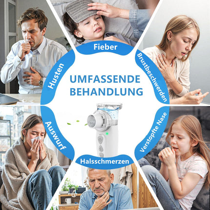 FEELLIFE Inhaler Children Inhaler Adult Nebulizer Inhaler Baby Rechargeable Quiet Handheld Inhaler Air Pro VIII with AIMESH Technology for Children Adults Baby