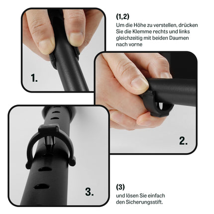 Rebotec Simplex walking stick with Fritz handle