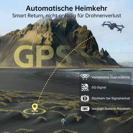 CHUBORY X10 PRO GPS Drone with 4K UHD Camera for Adults, 90 Minutes Flight Time, 1000 Meters Control Range, Auto Return, Follow Mode, Brushless Motor, 5G RC Quadcopter for Beginners