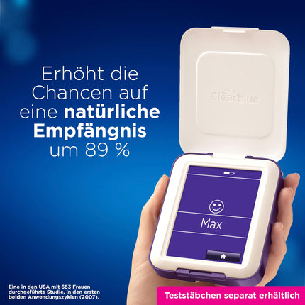 Clearblue Fertility Monitor, Ovulation Test/Fertility Test for Women, 1 Touchscreen Monitor, Ovulation Cycle Computer, 89% Increased Chance of Getting Pregnant