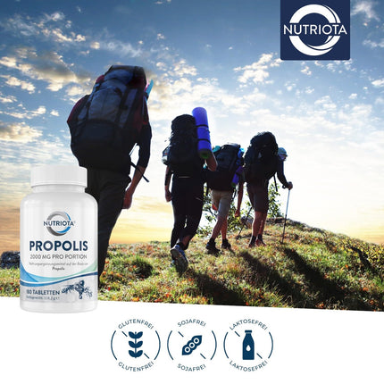 Propolis 1000mg | 180 high-dose propolis tablets | Natural immune system support, sore throat relief, and powerful antioxidant | By Aceso