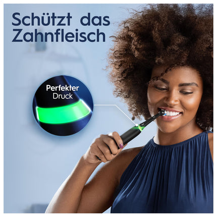 Oral-B iO Series 4 Plus Edition Electric Toothbrush, PLUS 3 Brush Heads, 4 Brushing Modes, Travel Case, Designed by Braun, Matte Black