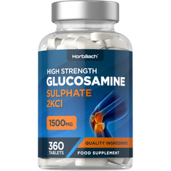 Glucosamine Sulfate 1500mg 2KCl | Glucosamine Sulfate | 360 High-Dose Tablets | Glucosamine Sulphate | from Horbaach