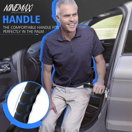 NINEMAX Car Exit Aid for Seniors, 2 x Grab Handles for Cars for Disabled Pregnant Women