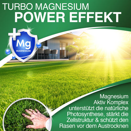 DÜNGEMEISTER lawn fertilizer for your lushest dream lawn – healthy, dense, and lush green lawn immediately with revolutionary AI formula – long-term NPK/Organic spring/summer (5 kg)