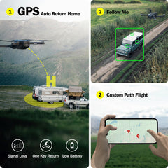 K600 GPS Drone with 4K Camera, Remote Control with UHD Screen, Wind-Resistant Foldable Drone with SD Card, Drone with Carrying Case, Auto Hovering for Adults and Beginners