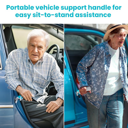 Car door handle for the elderly: Car handle assistant support handle multifunctional handle car door locking handle for seniors and disabled (blue)