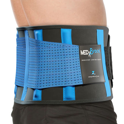MEDiBrace Back Support Belt Back Brace, Lumbar Support for Lower Back with Adjustable Back Strap and Support Struts for Back Pain Relief