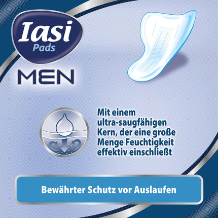 IASI Men Super Level 3, pads for mild to moderate urinary leakage in men, 10 pieces