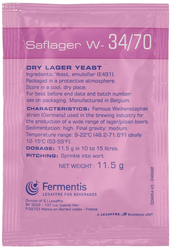 Fermentis Brewer's Yeast US-05 W 34/70 S-33 S-23 top-fermenting bottom-fermenting (W 34/70)
