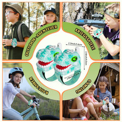 Fygurso Dinosaur Walkie Talkies for Kids, Children's Toys for Boys and Girls Ages 3 to 8 for Outdoor Adventures, Camping, Halloween, Christmas (1000m Range, 2 Pack)