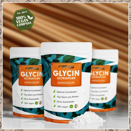 Glycine powder 1kg - optimally dosed with 10g of glycine per day - Glycine Ultrapure with over 99.9% purity - Amino acid without additives - laboratory-tested with certificate - 100-day supply