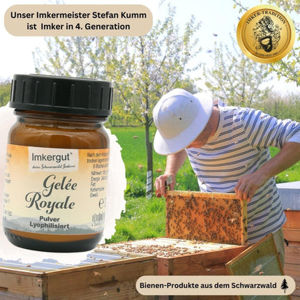 Imkergut Organic Royal Jelly Powder | lyophilized royal jelly | gently freeze-dried | 30g