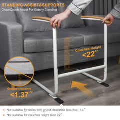 YLFBDD Standing Aid, Chair Lift Aid for Elderly, Mobility Standing Aid Rail for Couch, Sofa, Grab Bar for Patients, Seniors and Disabled, Safety Grab Bar