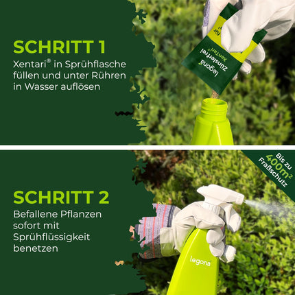 Legona® Xentari Moth-Free &amp; Caterpillar-Free Box Tree Moth Spray | Biological control of moths, cabbage white butterflies, and winter moths | Not harmful to bees