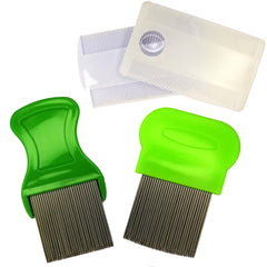 Lice comb and nit comb, extra fine for children. Lice comb for children. Flea comb with lice treatment. Lice comb with metal teeth. Lice comb made of stainless steel and plastic. Lice comb for head lice infestation. Lice eggs and nits.