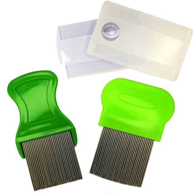 Lice comb and nit comb, extra fine for children. Lice comb for children. Flea comb with lice treatment. Lice comb with metal teeth. Lice comb made of stainless steel and plastic. Lice comb for head lice infestation. Lice eggs and nits.