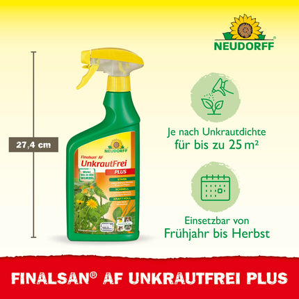 Neudorff Finalsan AF UnkrautFrei Plus – Powerful, fast-acting weed killer that penetrates to the roots. Ready-to-use for 25 m², 750 ml