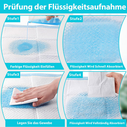 Vabrloy 100 pieces bed pads incontinence disposable, changing pads disposable 33 x 45 cm, waterproof and ultra-absorbent, incontinence bed pads disposable incontinence pads for men, disposable bed pads
