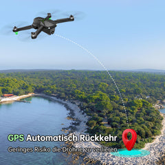 Loolinn | Drone with 4K camera as a gift for beginners - Under 250g, 50 minutes of flight time, two batteries, 4K photos, 2K videos, intelligent GPS return flight, C0 classification - GPS drone (gift idea)