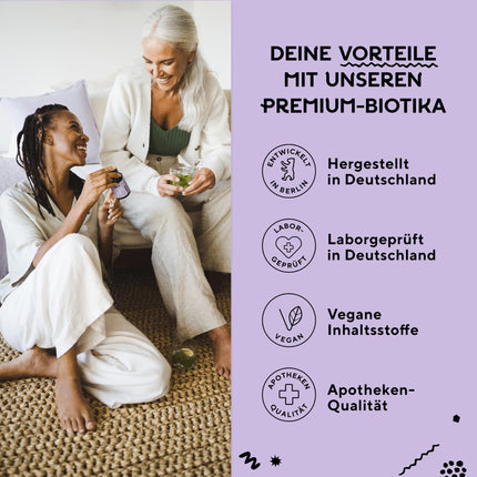 fairment SuperMicrobes® Bacteria Strains 3 billion CFU/daily dose, with zinc, vegan, histamine-friendly and high-dose, 60 Capsules from Germany