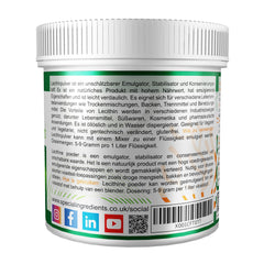 LECITHIN POWDER 100g HIGHEST QUALITY GMO-FREE (GERMAN LABELS AND INSTRUCTIONS)