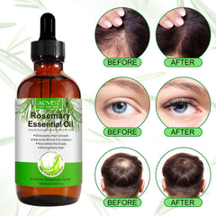 VXHDAG 100% Pure Rosemary Essential Oil for Skin Care - for Eyebrows and Eyelashes, Nourishes the Scalp, Stimulates Hair Growth for Men and Women (1 Pack 1x120ml)