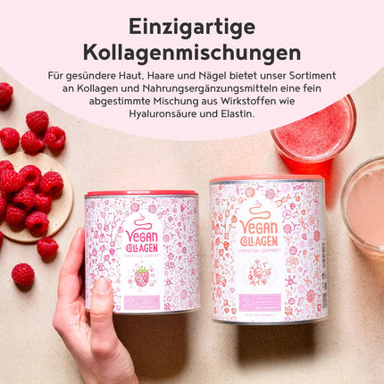 Vegan Collagen Powder + Hyaluronic Acid [400g] | Plant-based alternative to collagen hydrolysate | with 13 amino acids and vitamin C from camu | Tasteless | Made in Germany | Alpha Foods