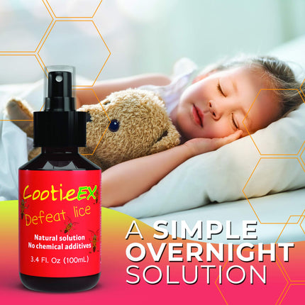 Anti-lice repellent spray by COOTIEEX | 100ml natural repellent spray against head lice without DEET | Repel lice with the power of nature | Head lice &amp; nit comb alternative