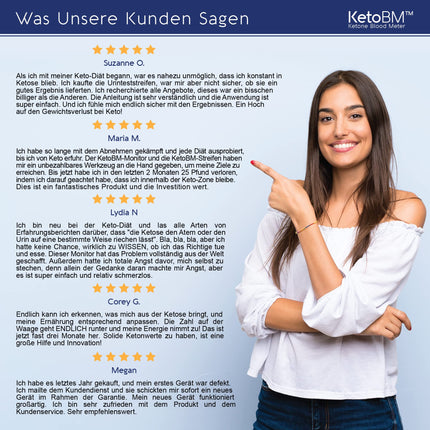 KetoBM Blood Ketone Meter Kit for Keto Diet Testing – Complete Ketone Testing Kit with Ketone Monitor, Keto Strips, Penetration Device &amp; Lancets