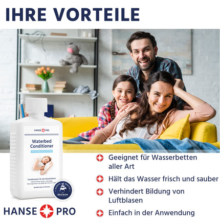 HANSE PRO Waterbed Conditioner, 250 ml I Waterbed I Conditioner I Care I Cleaning I Protection I Conditioner I Suitable for all waterbeds (1 x 250 ml)