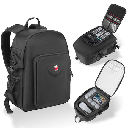 Smatree Professional Backpack for DJI Drone and Drone Accessories, for G*pro Action Camera and Osmo Action Camera, Black - For DJI Air 3, Large, Professional
