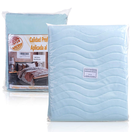 PimPam Factory – (Pack of 2) Washable Incontinence Pad with Wings – Made in EU – Waterproof Mattress Topper – 90 x 85 cm – Extremely Absorbent – ​​Washable Incontinence – Bed Pads