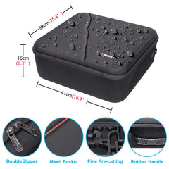 RLSOCO Carrying Case for DJI FPV Combo/Avata Pro - fits FPV/Avata accessories: drone body, FPV Goggles V2, remote control, motion controller, bracers, charger and 4 batteries (one in the drone body)