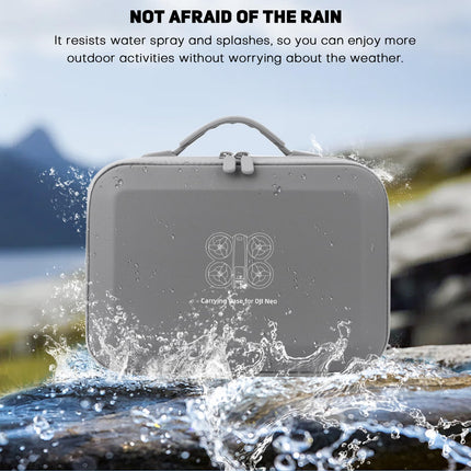 REYGEAK DJI NEO RC Bag, Waterproof and Wear-resistant, Portable PU Leather Portable Travel Case Carrying Bag for DJI NEO Accessories with DJI RC Controller and Other Accessories