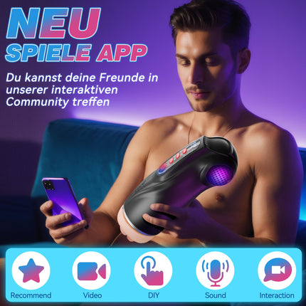 Tauara Masturbation for Men Masturbator, Sex Toy Sets 3 Liner Sex Toys for Men Vagina Blowjob Anal, APP Masturbators 9 Vibration and Suction Pocket Pussy Vibrator Sets for Men