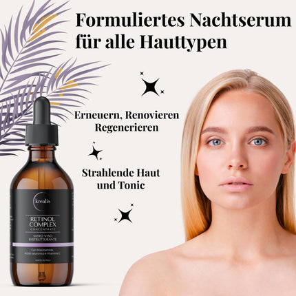 •100ml• Retinol Serum, with Niacinamide, Hyaluronic Acid &amp; Vitamin C, Facial Serum, Anti-Wrinkle for Skincare for Women &amp; Men