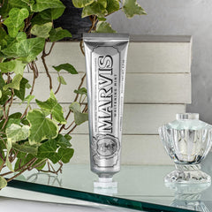 Marvis Whitening Mint Toothpaste, 85 ml, Whitening toothpaste promotes natural teeth whitening, toothpaste removes plaque &amp; provides long-lasting freshness